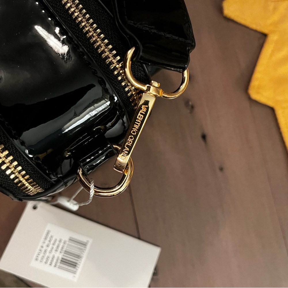 Valentino Orlandi Black Patent Studded Bag - Picture 7 of 10